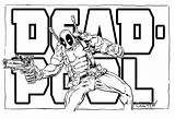 Deadpool Coloring Pages Printable Everfreecoloring sketch template