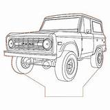 Bronco 3bee Truck Ardiente Madera Visit sketch template