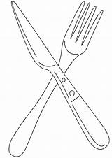 Knife Coloring Pages Print sketch template