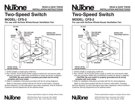nutone exhaust fan wiring diagram wiring diagram  schematics