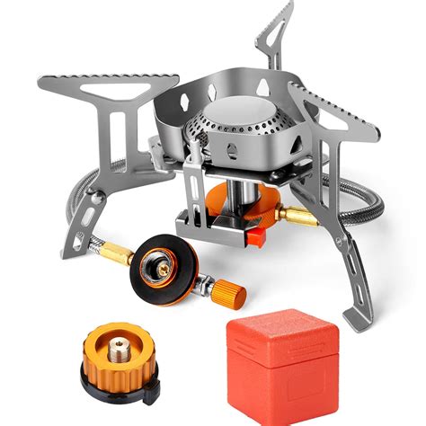 buy  windproof camping stove odoland portable collapsible outdoor camping stove