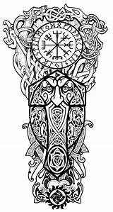 Viking Wikinger Vikingos Norse Vikings Tatuajes Nordische Symbole Tatuagem Keltische Keltisch Tatuaggio Mrtatuajes Runas Skizze Rune Tatuaggi Idea Runen Tätowierung sketch template