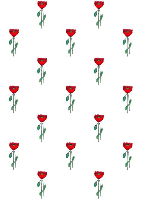images  paper poppy flower pattern printable  poppy