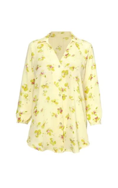 Nwt~cabi 6294 Go To Blouse Spring 2023 Yellow Flowers Size Small