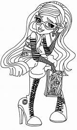 Monster High Coloring Pages Ghoulia Chibi Yelps Colouring Kids Getdrawings Color Girls Coloriage Halloween Printable Books Print Getcolorings sketch template
