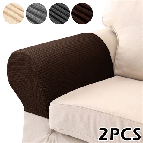 packs stretch armrest covers sofa arm covers  chairs couch anti slip armchair furniture