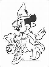Coloring Halloween Pages Mickey Mouse Minnie Pumpkin Library Clipart Disney Cute sketch template