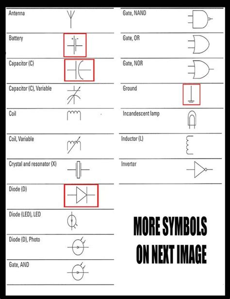 symbols circuit diagram  pictures  pinterest