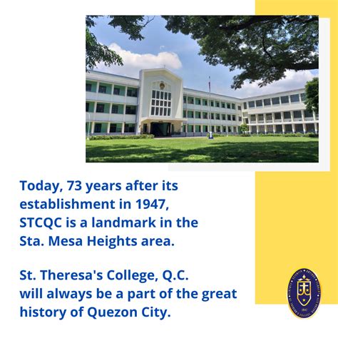 a brief history of the institution st theresa college