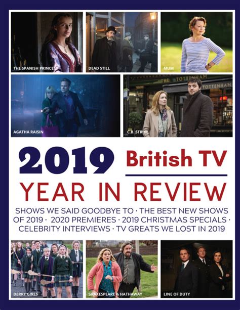 2019 British Tv Year In Review Magazine By Stefanie Hutson David Ford