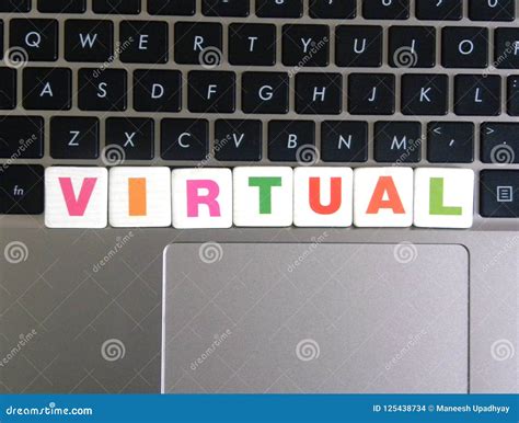 word virtual  keyboard background stock photo image