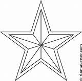 Star Christmas Coloring Pages Stars Color Print Kids sketch template