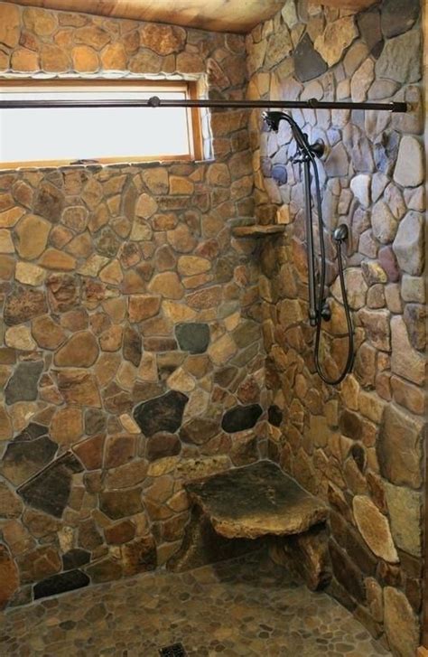 related image rock shower rustic shower rustic bathroom designs