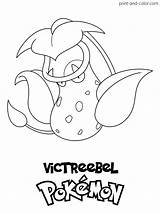 Kolorowanka Victreebel Wydruku Pokemony Morindia sketch template