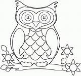 Owl Hantu Mewarnai Burung Hibou Coruja Coloringhome Facile Vy Molde Forêt Bestappsforkids Automne sketch template