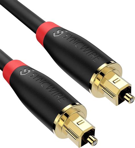 syncwire digital optical audio cable toslink cable   gold plated ultra durable fiber