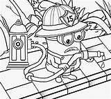 Coloring Pages Minion Vampire Print Bolt Cutie sketch template