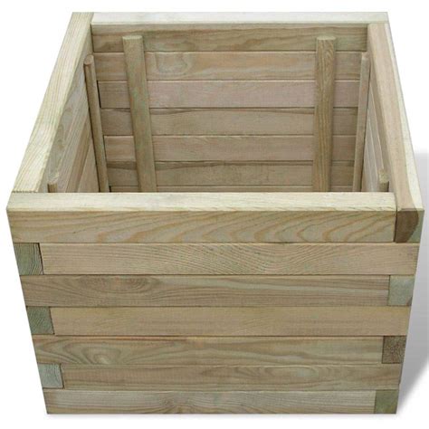 buy square box ers square wooden outdoor garden er pressure treated timber standard raised