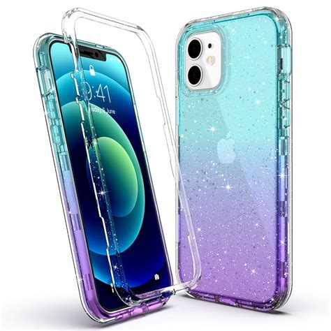 iphone  case iphone  pro case ulak clear sparkle heavy duty