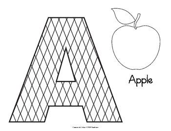 alphabet coloring book capital letters  teaching library