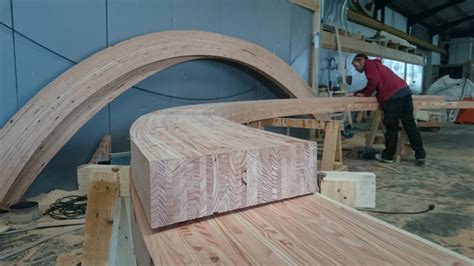 glulam arches  curved timber beams