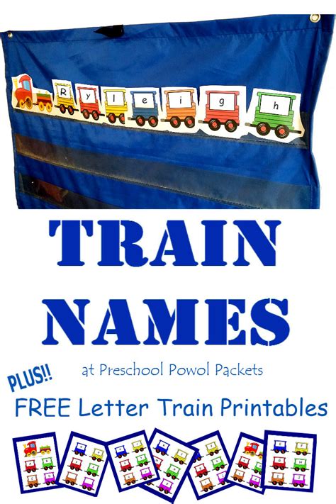 train names  train alphabet preschool printable preschool