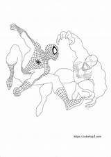 Spiderman Coloring Venom sketch template