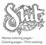 Coloring Memes Pages Meme Popular sketch template