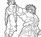 Broly Goku Getdrawings sketch template