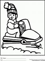 Motoneige Skidoo Snowmobile Colorier Coloriages sketch template