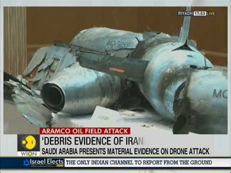 aramco drone attack saudi arabia presents evidence youtube