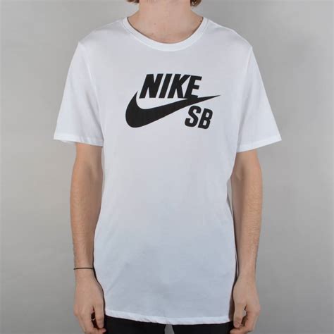 Nike Sb Icon Logo T Shirt White White Black Skate