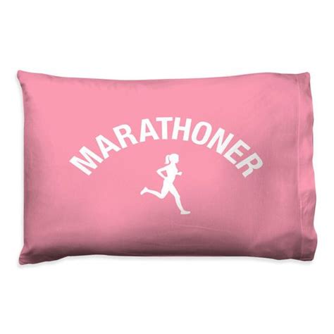 running pillow case marathoner girl chalktalksports personalized