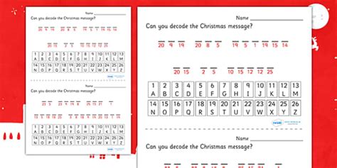 themed christmas cryptograms teacher  twinkl