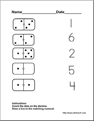 images  domino math worksheet kindergarten bingo marker