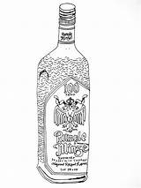 Vodka Bottle Drawing Getdrawings sketch template