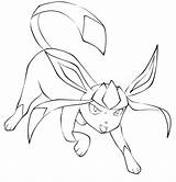 Glaceon Coloring Pages Pokemon Getdrawings Getcolorings Color sketch template