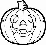 Pumpkin Halloween Drawing Coloring Simple Outline Pages Lantern Jack Happy Faces Kids Color Clip Easy Printable Clipart Drawings Line Draw sketch template