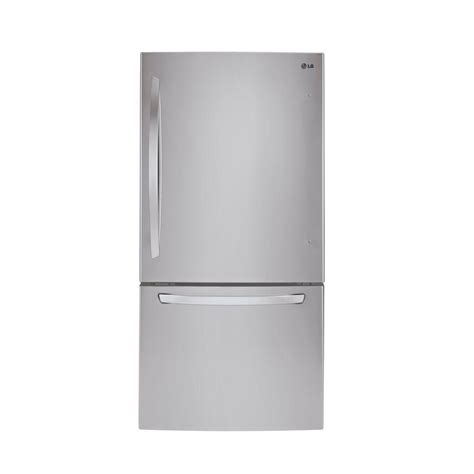 lg electronics  cu ft bottom freezer refrigerator  stainless steel ldcst  home depot