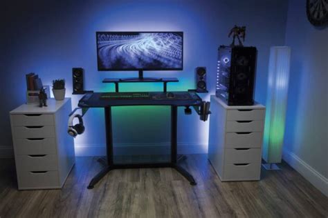 ideas   setup  perfect gaming desk  gamer