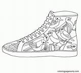 Shoe Schuhe Ausmalbilder Converse Motifs Malvorlagen Coloringhome Kd Charming Getdrawings sketch template