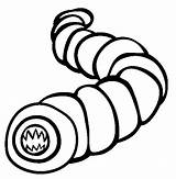 Worm Earthworm Earthworms sketch template