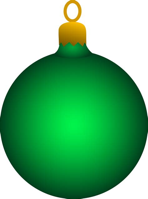 green christmas tree ornament  clip art