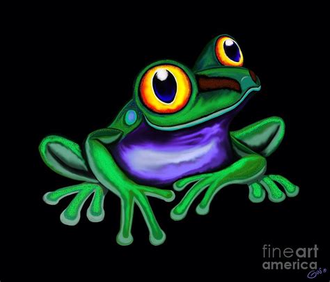 frog eyes digital art  nick gustafson fine art america