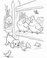Pages Coloring Farm Printable Animals Library Clipart Colouring Baby sketch template