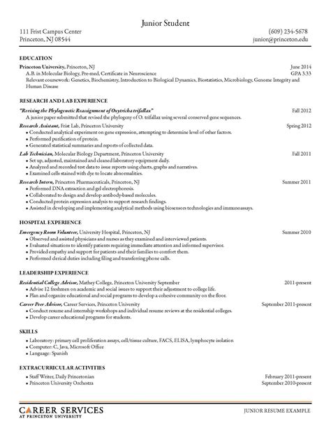 sample resume fotolip