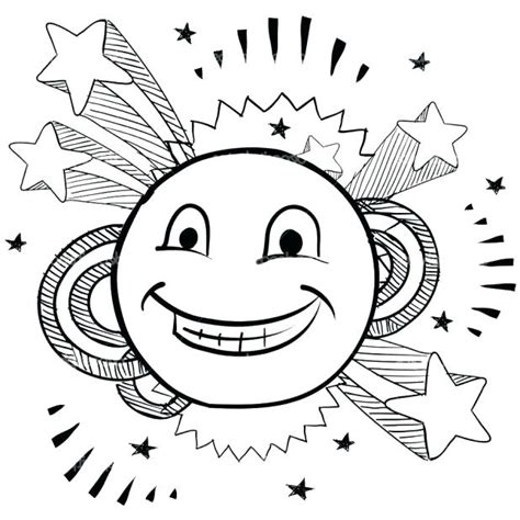 smiling face coloring page  getcoloringscom  printable