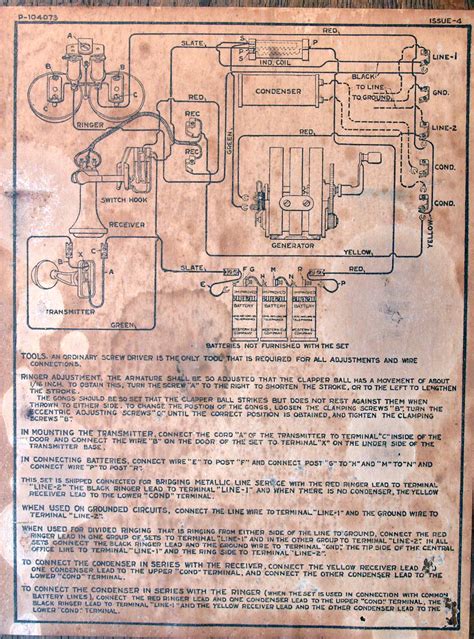 antique crank phone wiring diagrams