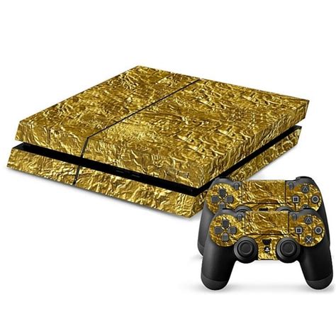 gold ps console skins ps console skins consoleskins