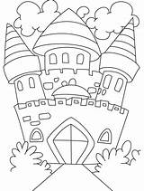 Coloring Castle Princess Popular Pages sketch template